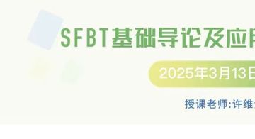 1阶·许维素：焦点解决短期治疗（SFBT）系统课程